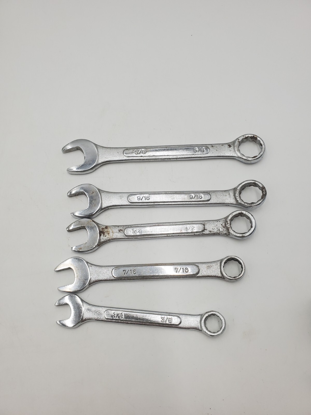 Vintage Made in China/Taiwan Drop Forged Set of 5 Wrenches