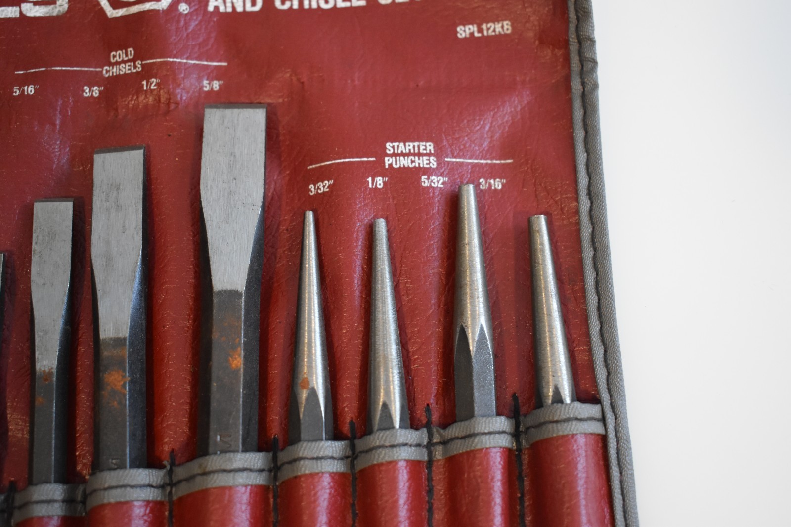 Matco Tools SPL12K 12pc Punch And Chisel Set w/ Pouch