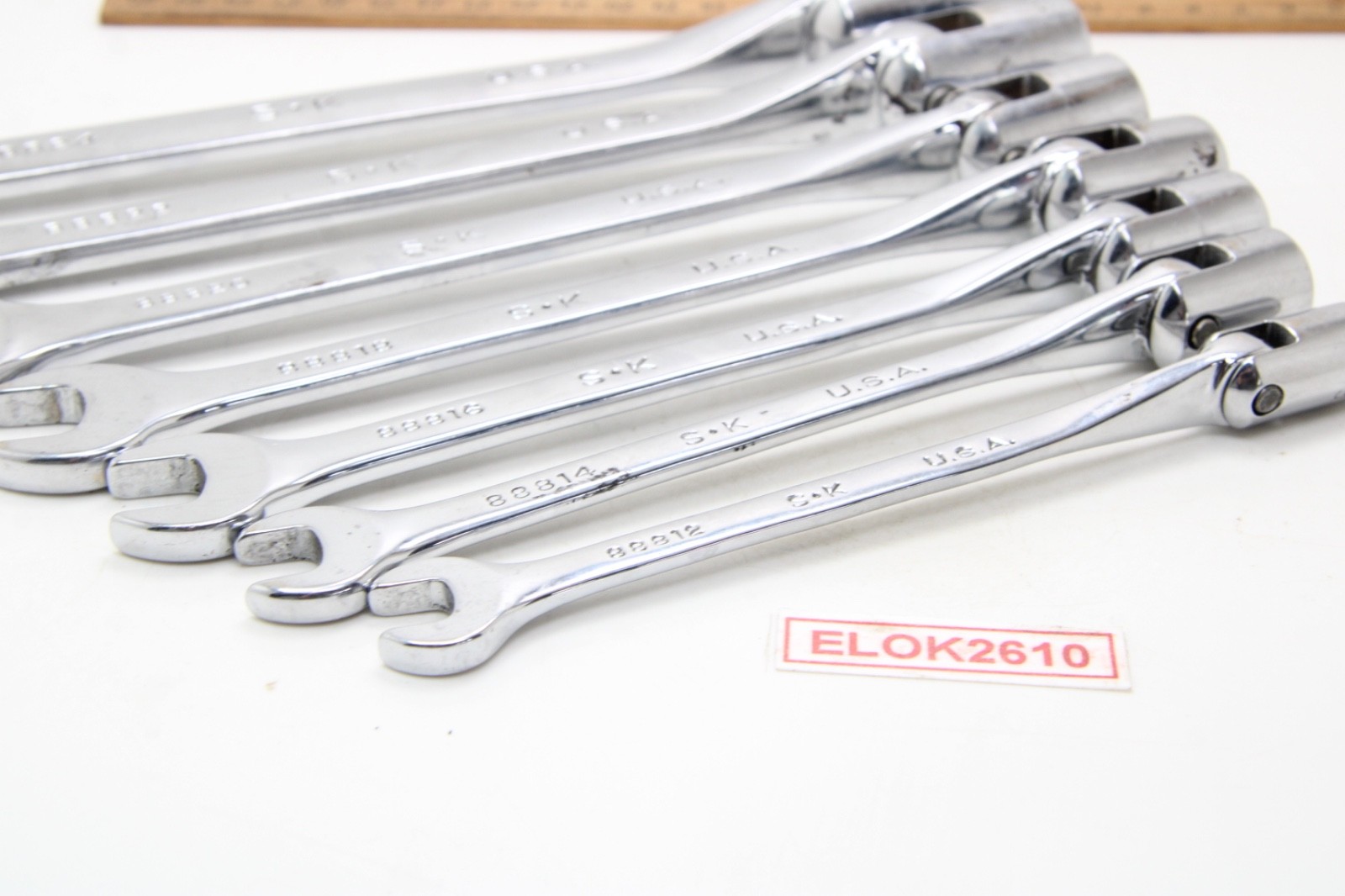 SK Tools 88812-88824 3/8 – 3/4 12 Point Flex Head Superkrome Socket Wrench Set