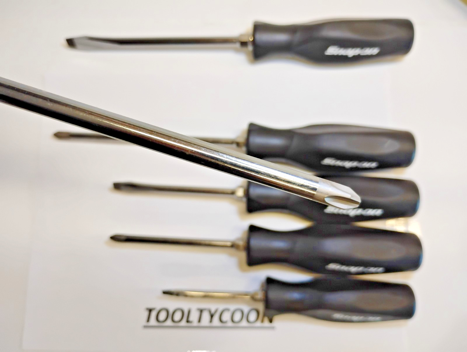 Snap-On Tools USA NEW Custom LIMITED 6pc BLACK Screwdriver Set Phillips & Flat