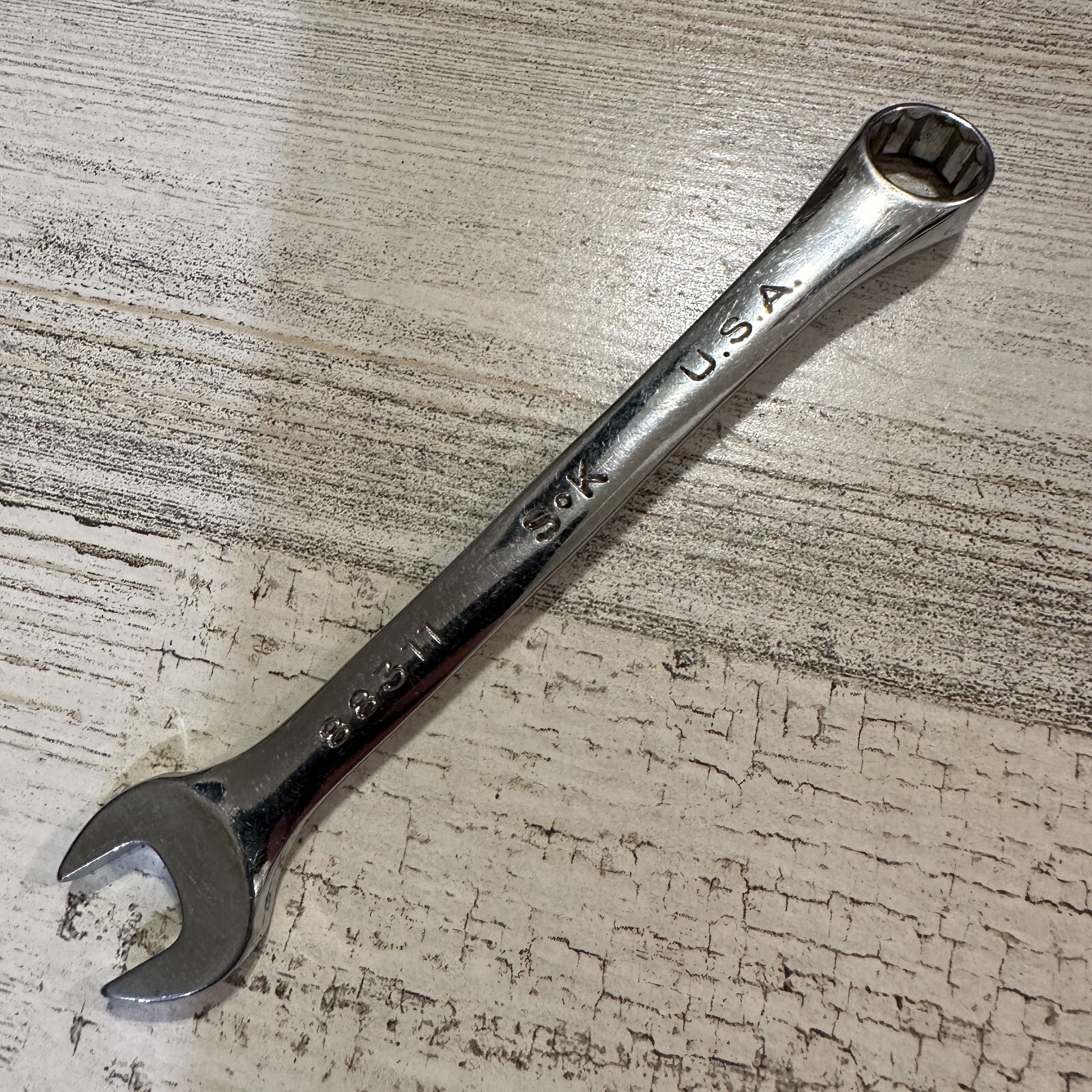 SK Hand Tools USA 11mm 12 Point SuperKrome® Metric Combination Wrench 88311