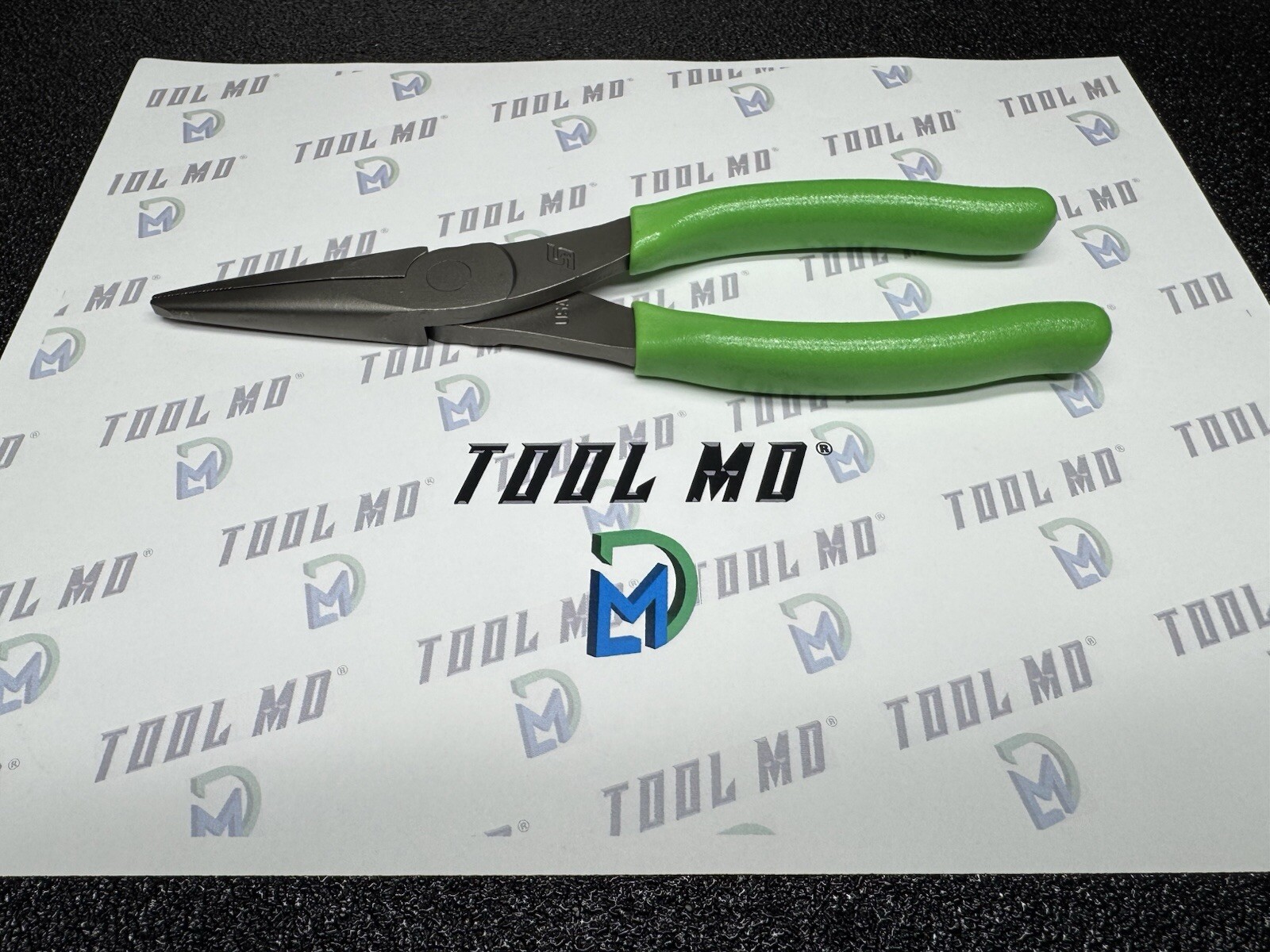 Snap-on Tools USA NEW GREEN 8″ Talon Soft Grip Needle Nose Pliers 96ACFG
