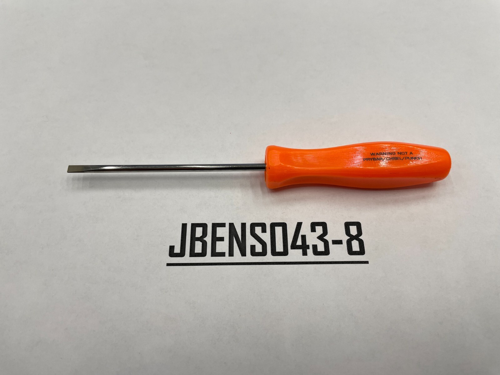 Snap-on Tools USA NEW ORANGE 1/8″ Mini Hard Grip Flat Head Screwdriver SDD304AO