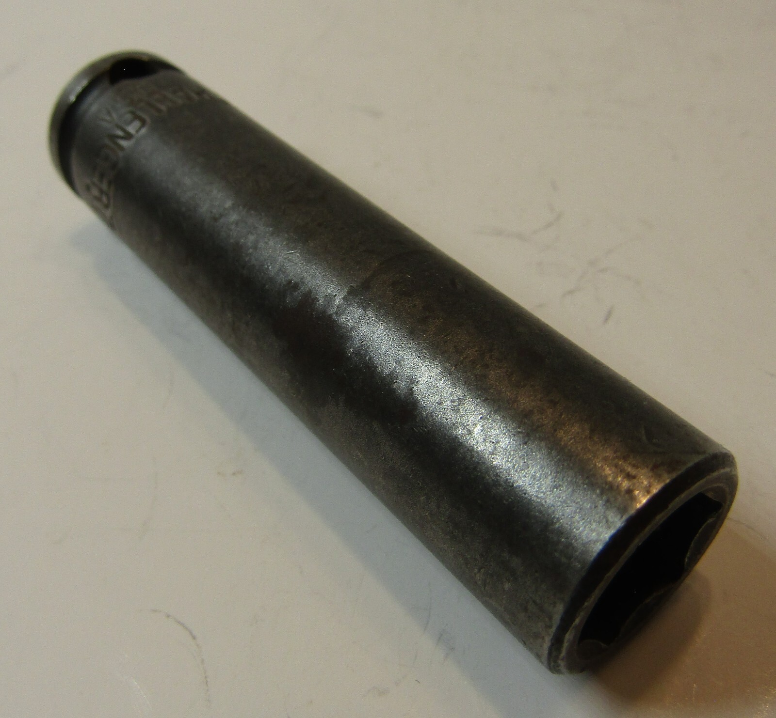 *Challenger* 7/16″ SAE 6 Point 3/8″ Drive Deep Socket L1414 – Made in U.S.A.
