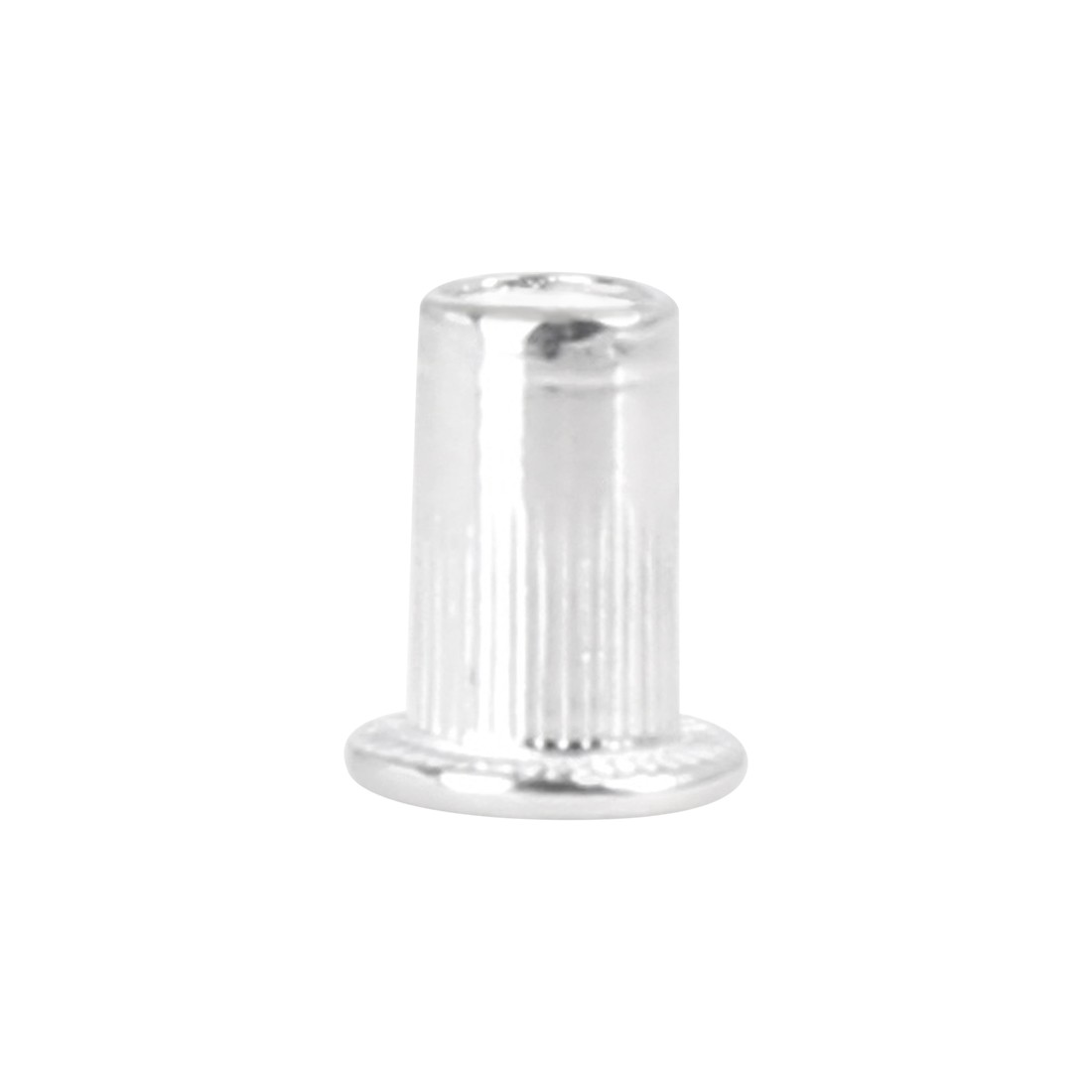 110 Pcs M3 Silver Tone Aluminum Alloy Car Flat Head Rivet Nut Threaded Insert