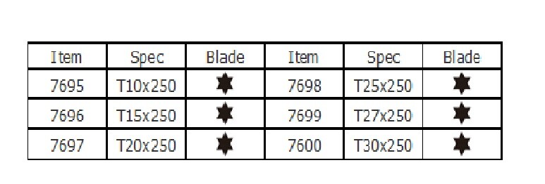 JTC-7698 LONG SHAFT STAR SCREWDRIVER T25X 250MM