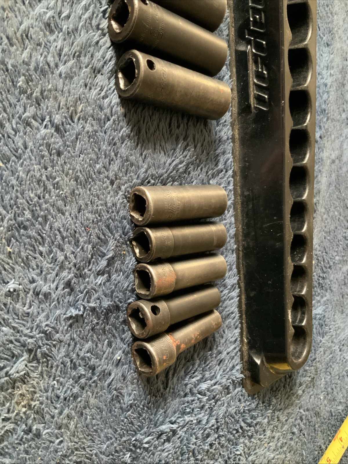 Snap On 3/8” Drive Deep Impact Socket Set, 6pt, 8-12, 14-19, 21, 24mm…miss 13mm…