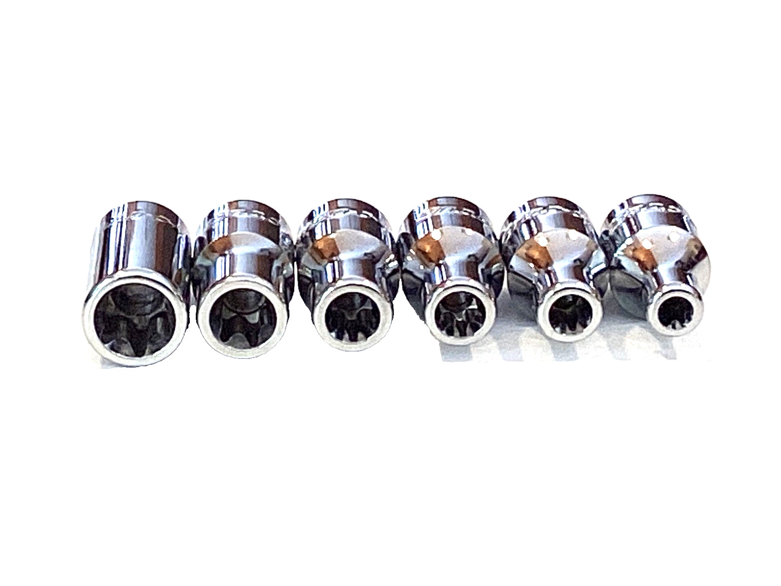 Snap On Tools 6 Piece 1/4” Drive E4 To E10 Shallow Torx Chrome Socket Set MINT