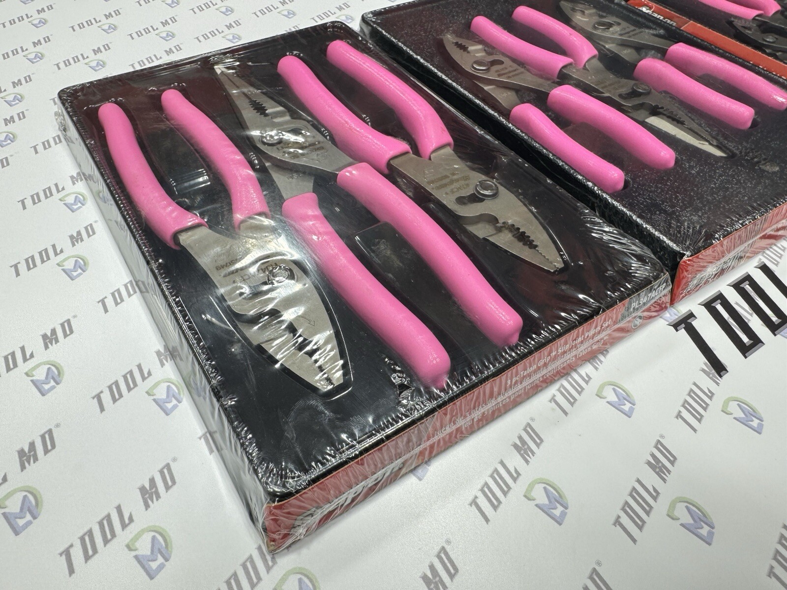 Snap-on Tools USA NEW PINK Slip Joint Pliers Set PL347ACFP PL346ACFP PL344BCFP