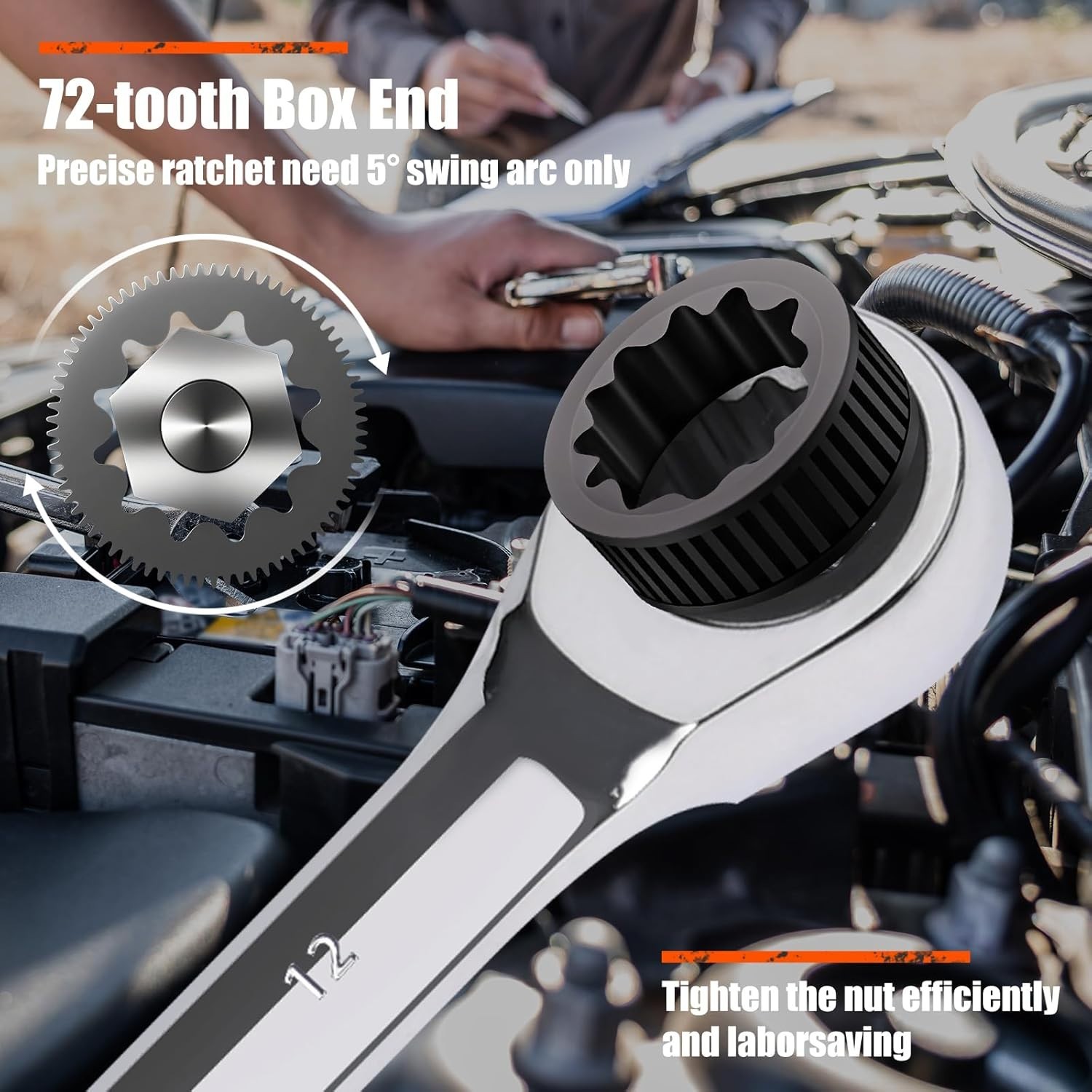 Precision 10mm Ratcheting Combination Wrench – Corrosion-Resistant Steel