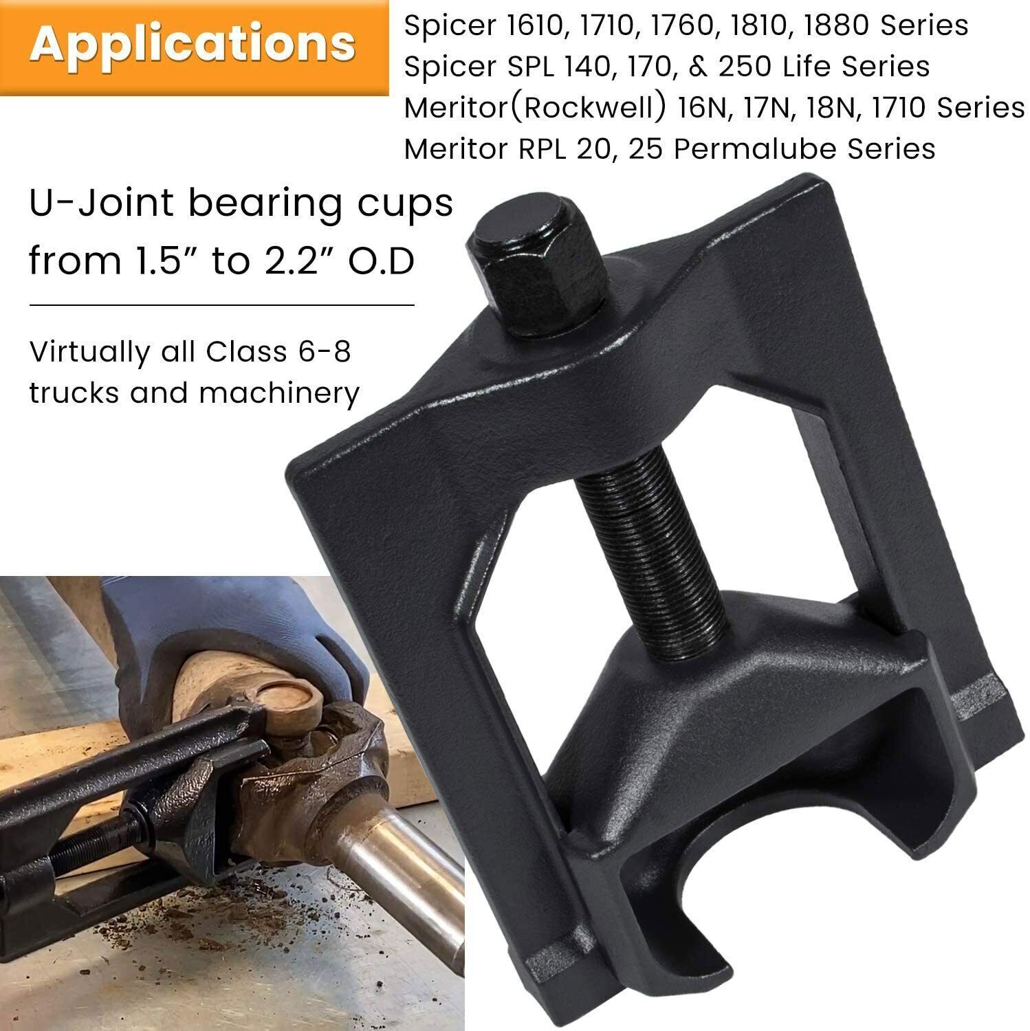 10102 Heavy Duty Truck Universal U Joint Puller &5192 Bearing Cup Installer Tool