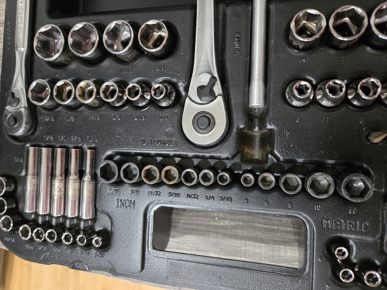 Easy Read Craftsman USA 95 Piece Mechanic Tool Set Complete in Case No 34095