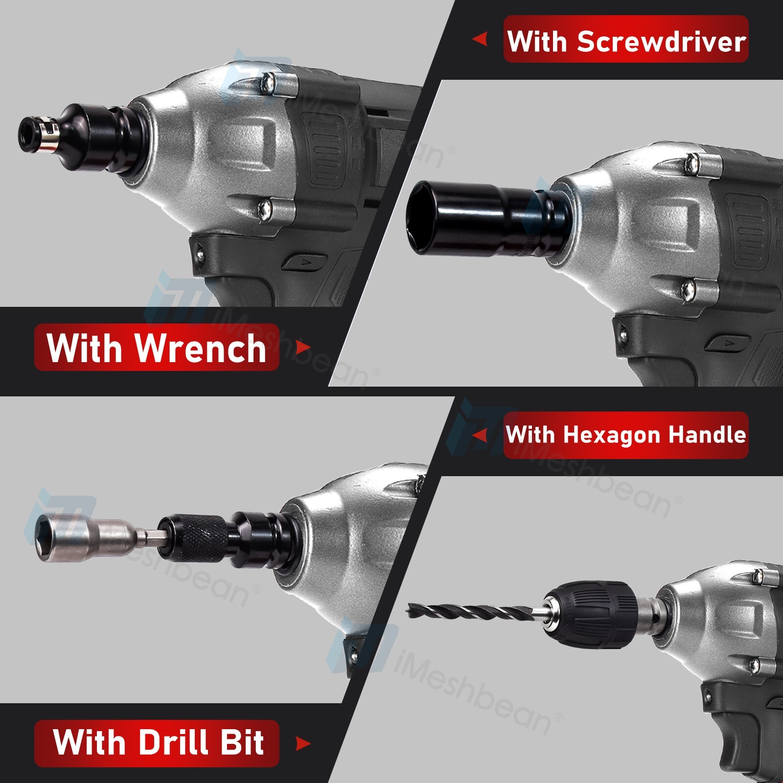800Nm Cordless Electric Impact Wrench 1/2» Gun High Power Driver Li-ion Battery