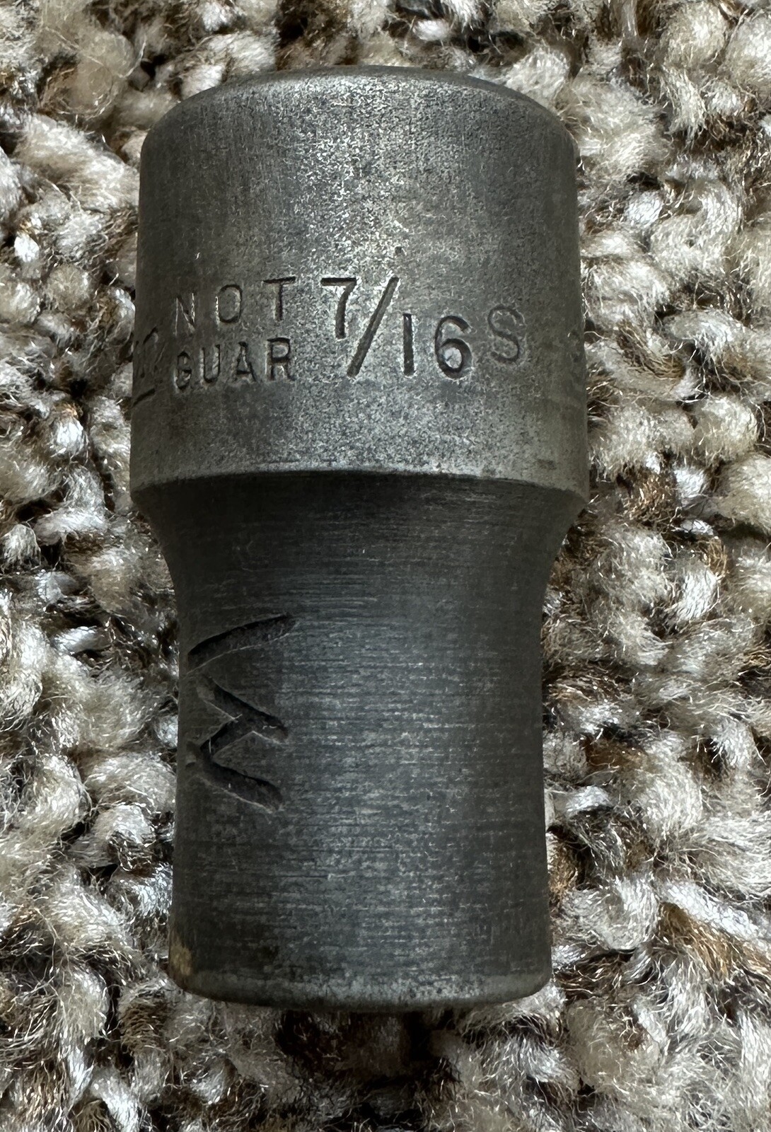 Snap On – S-9702 7/16in. 1/2 Drive 6pt Socket – Mil Finish – USA Made