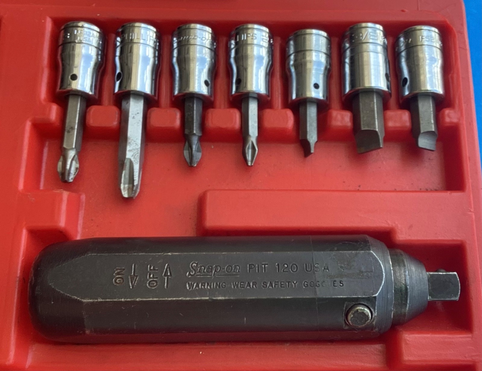Snap On Impact Driver Set PB108, 3/8 Inch Drive with Case