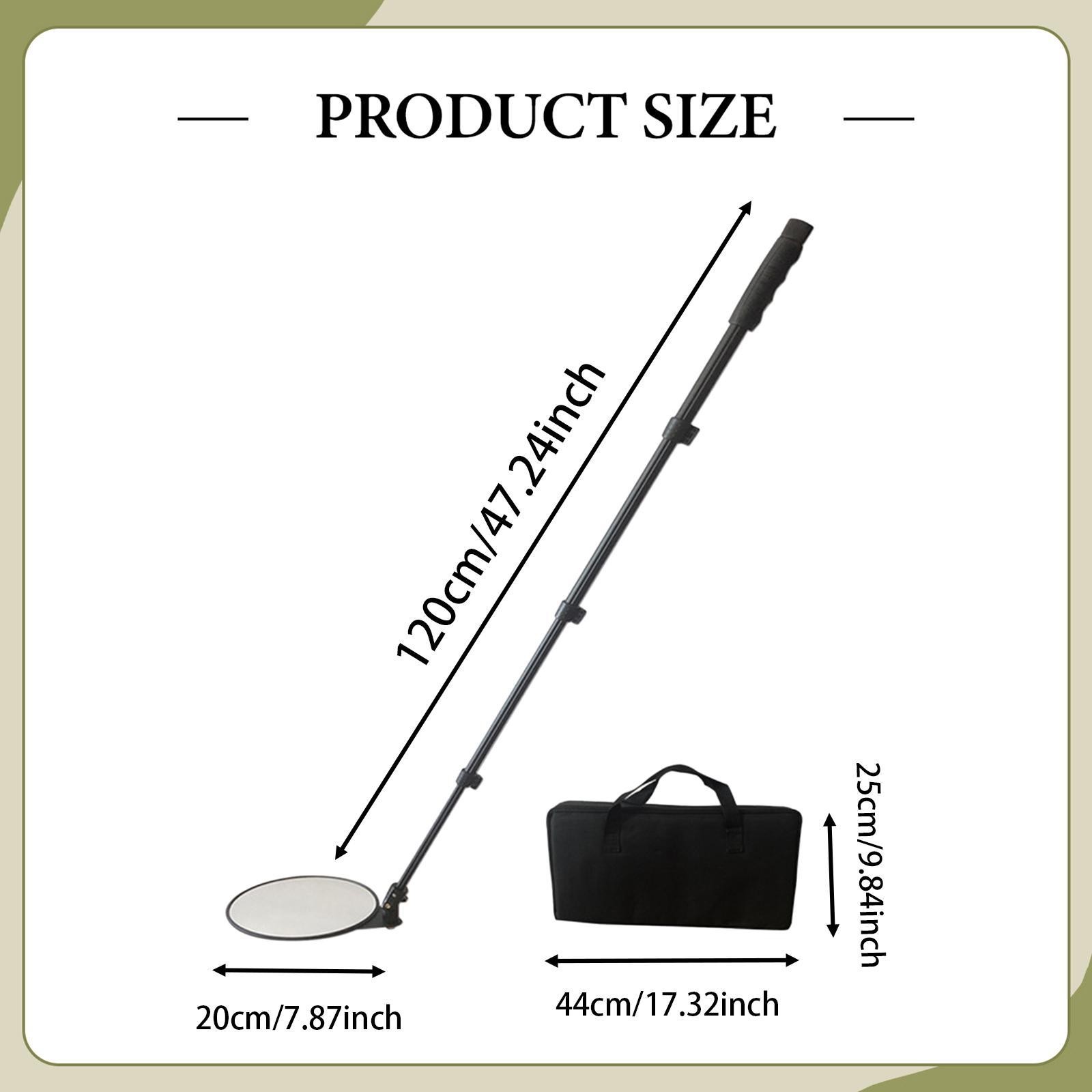 Under Vehicle Inspection Mirror Telescoping Handle Undercarriage Inspection