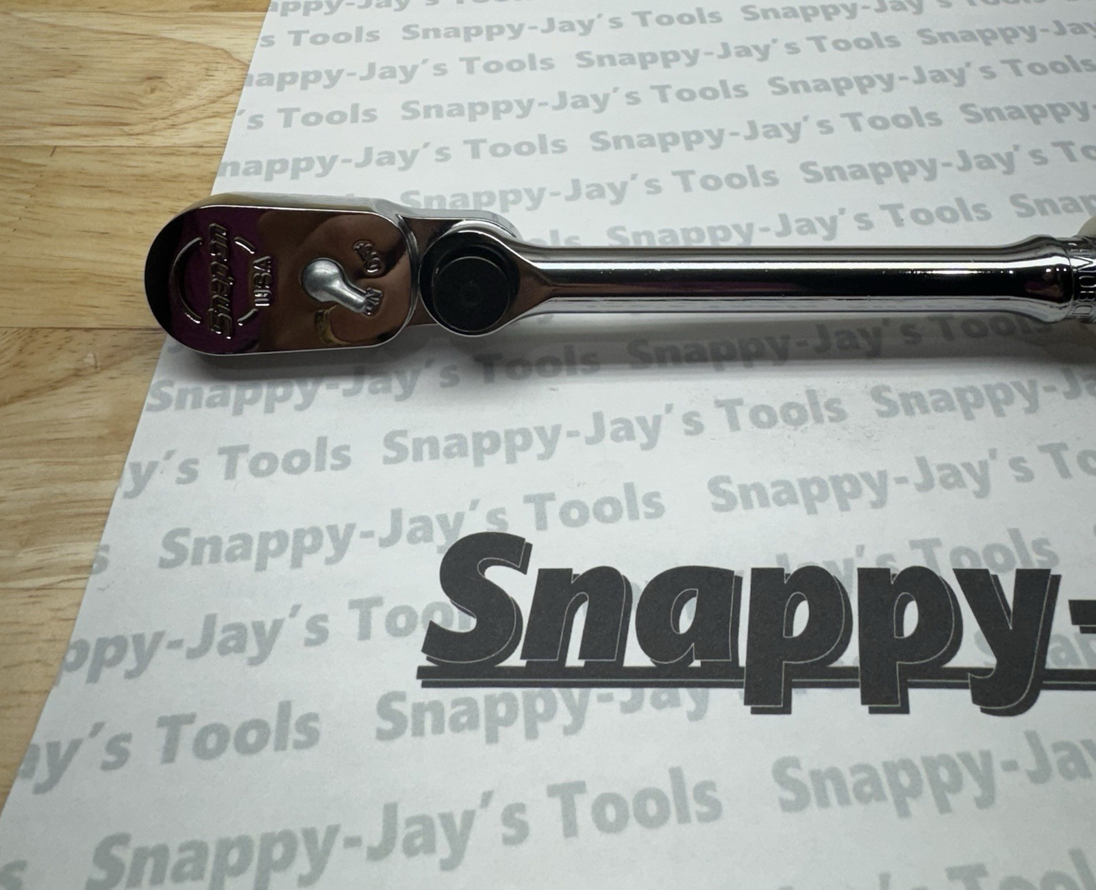 Snap-on Tools PEARL WHITE 3/8″ Drive Hard Grip Multi-Position Ratchet FHD80MPPW