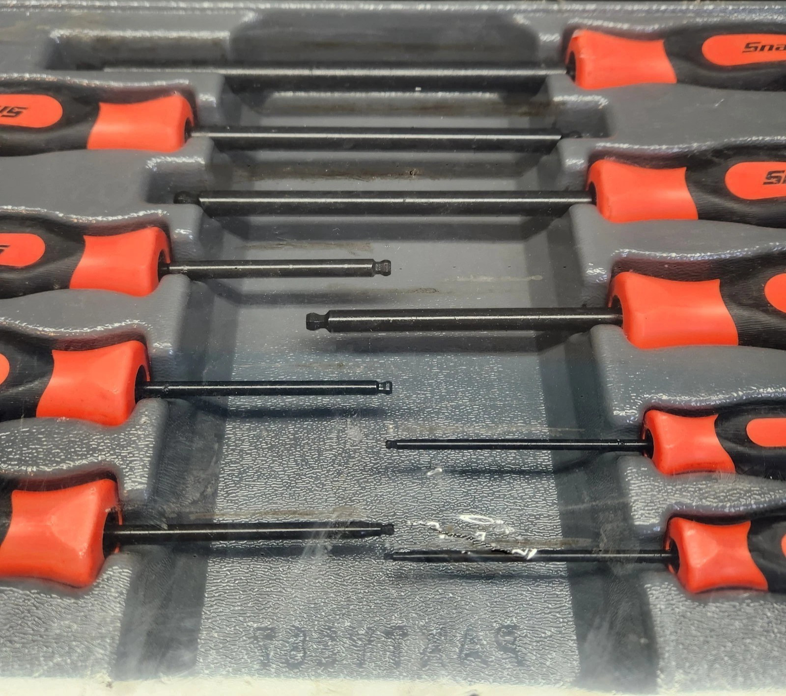 New Snap-on™ SGABM900BO 9pc Ball Hex Orange Instinct Screwdriver Set 2 to 10 mm