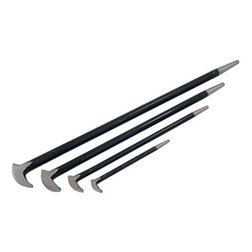 Sunex 9804 4-Piece Pry Bar Set, Rolling Head & Hook Ends, 6-20 Inches