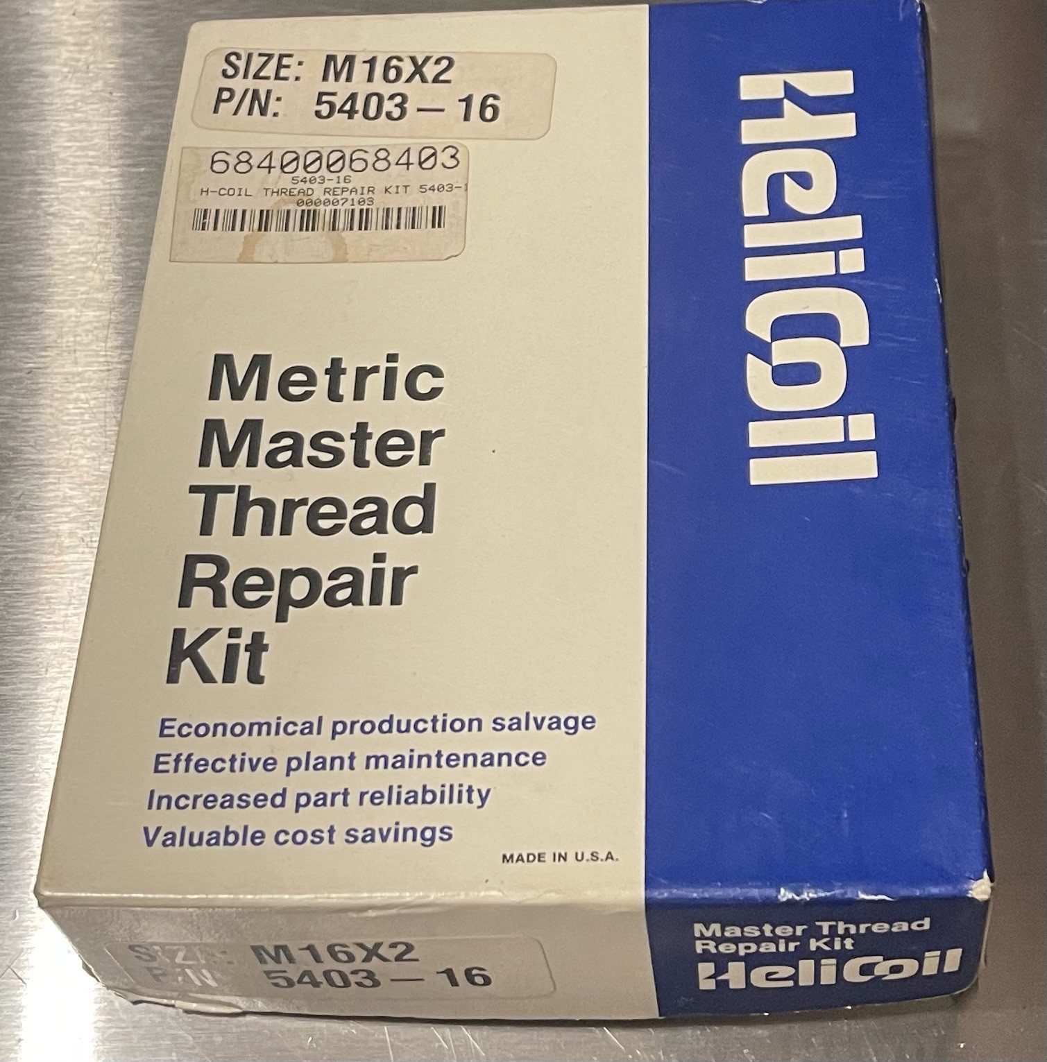HELI-COIL 5403-16 Metric Master Thread Repair Kit M16x2