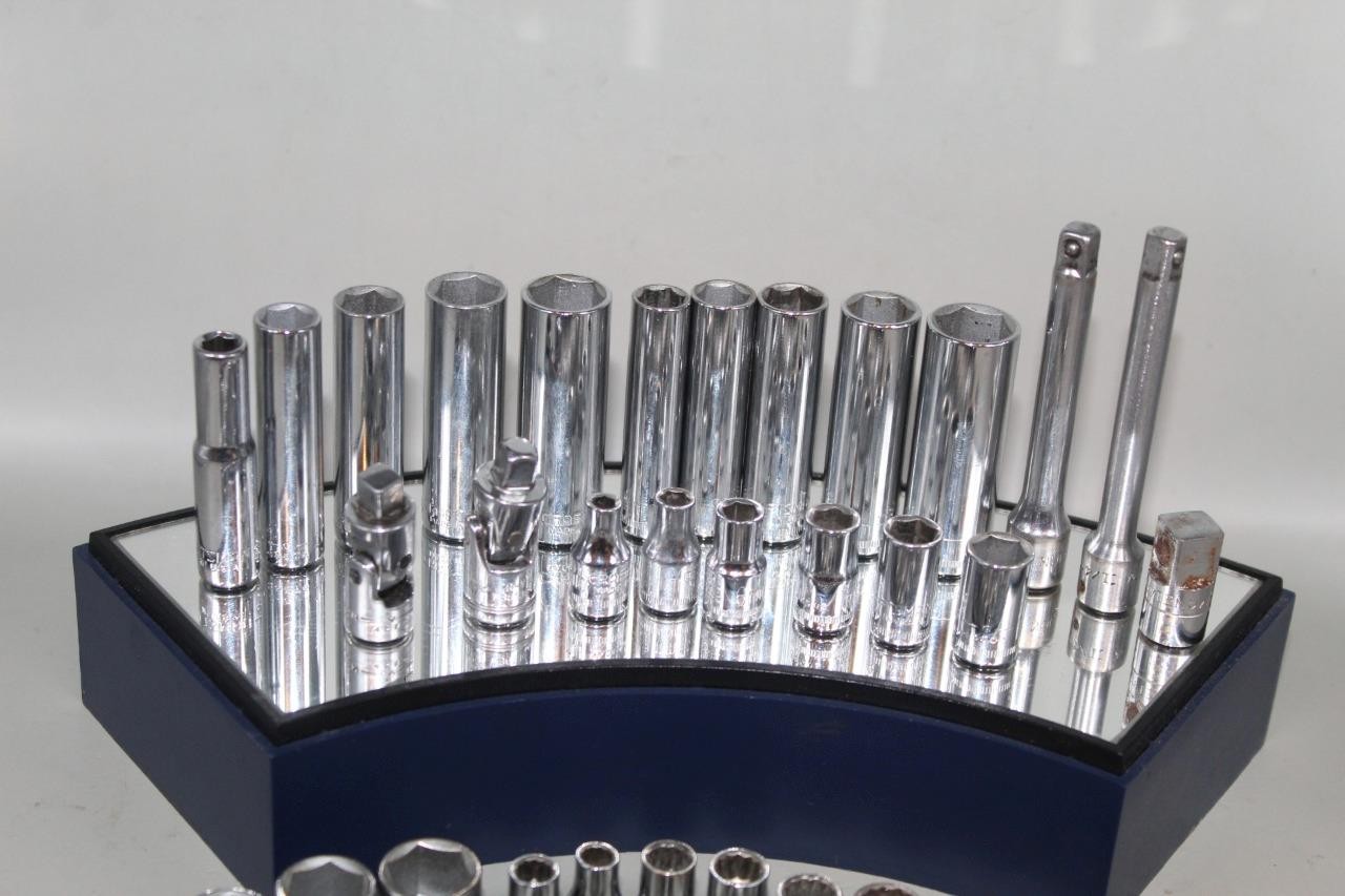65pc Asst Sets Lot Craftsman 1/4″ Drive 6pt 12pt Deep Standard SAE Metric – EXC