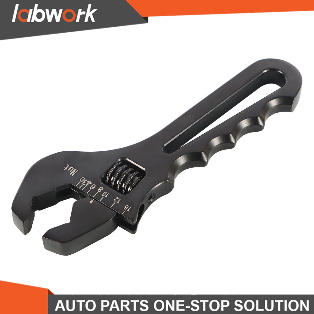 Labwork Adjustable Wrench Aluminum Tool Spanner for Hose End Fitting 3AN-16AN