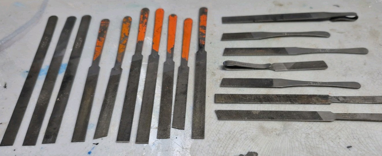 Vintage Ignition Point Contact File Lot (17) Snap-on 2470 Nicholson Heller USA