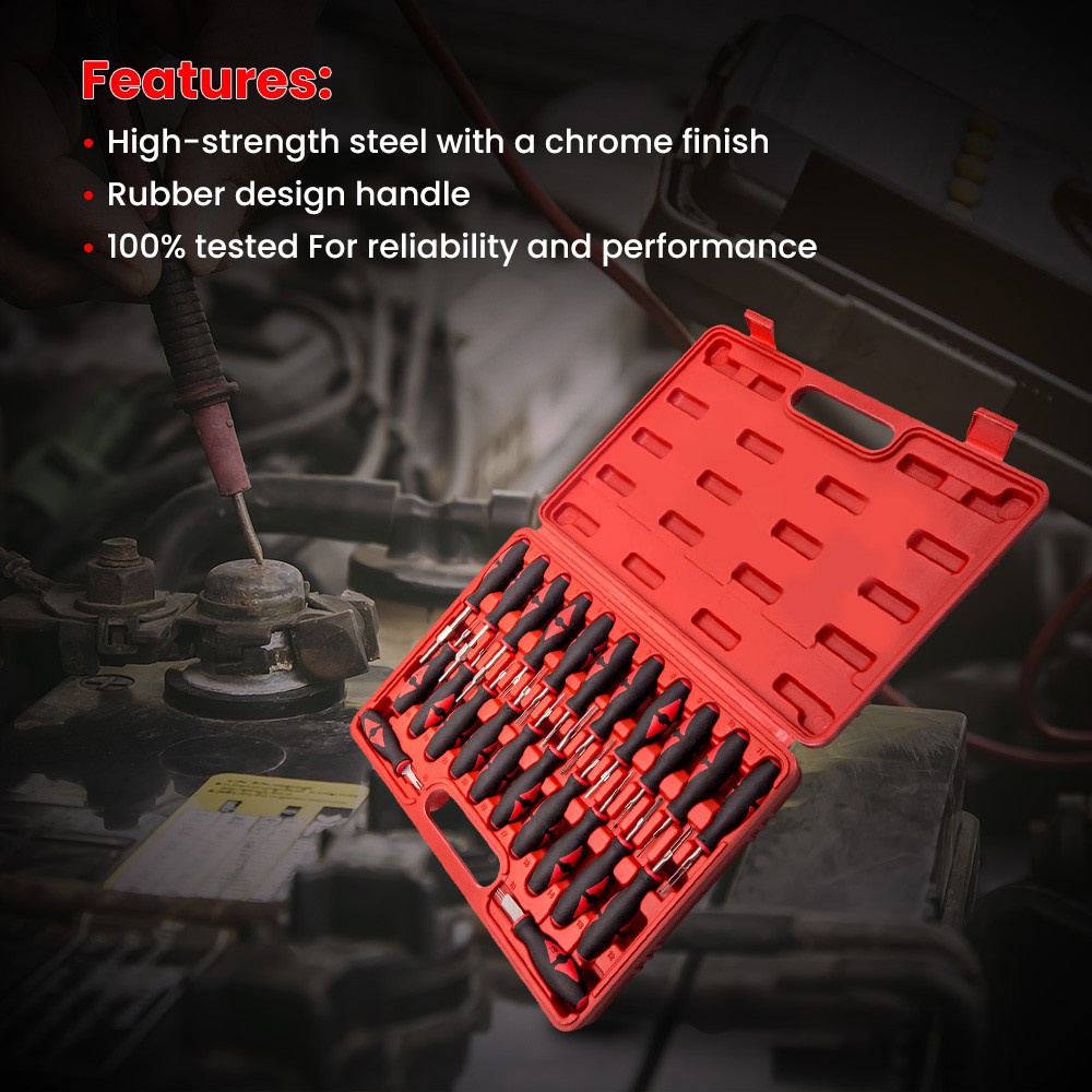 23x Crimp Pin Wire Terminal Connector Release Removal Tool Extractor for BMW