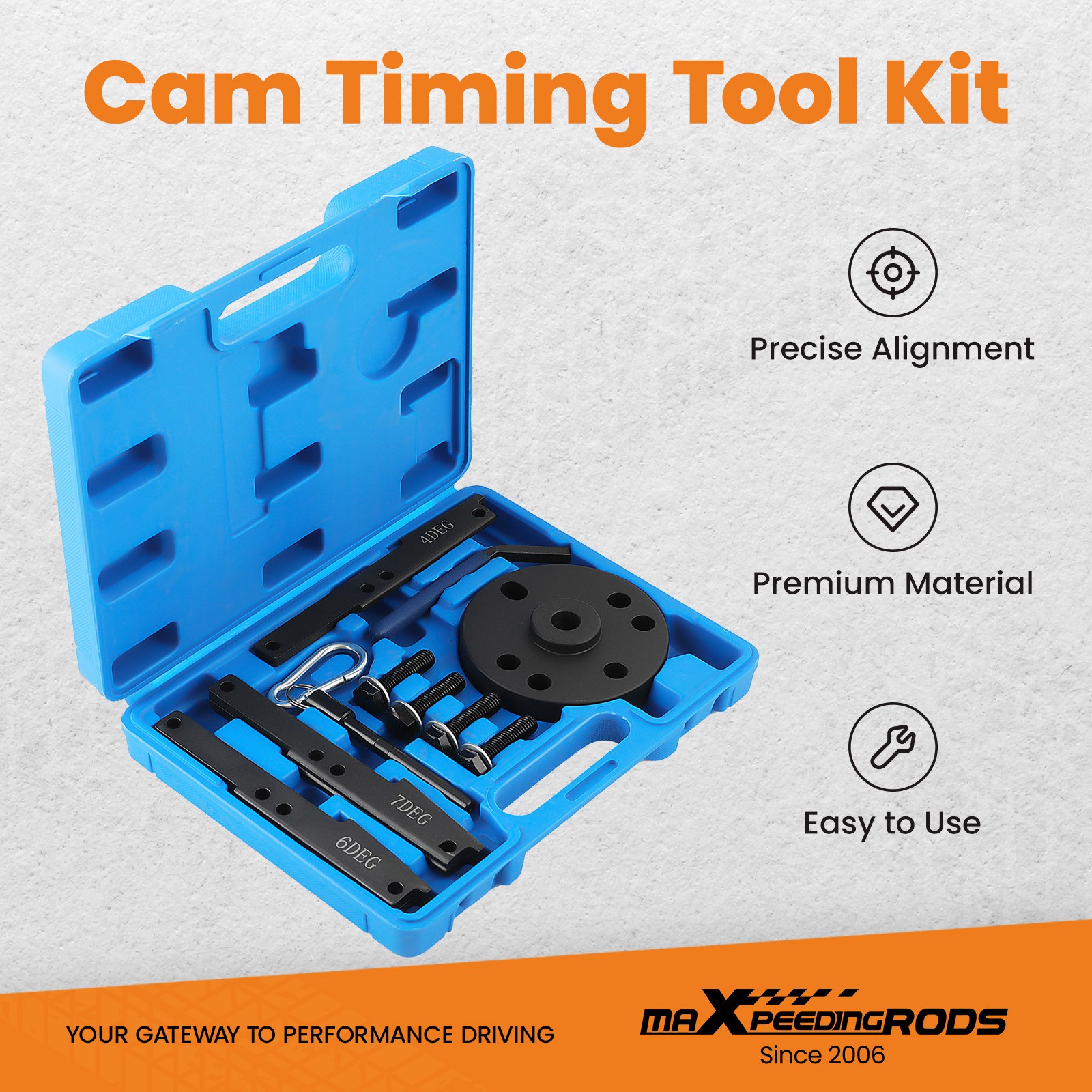 16PCS Cam Timing Tool Kit for Cummins ISX QSX X15 Engine 3163021 3163069/3163530