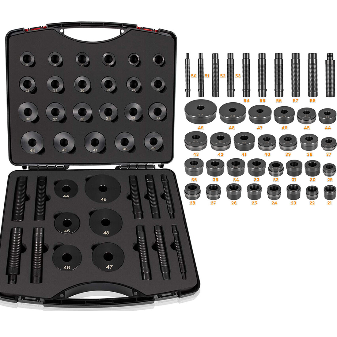 39pcs T-0220-39 Master Bushing Seal Driver Set for Chrysler GM Ford Transmission
