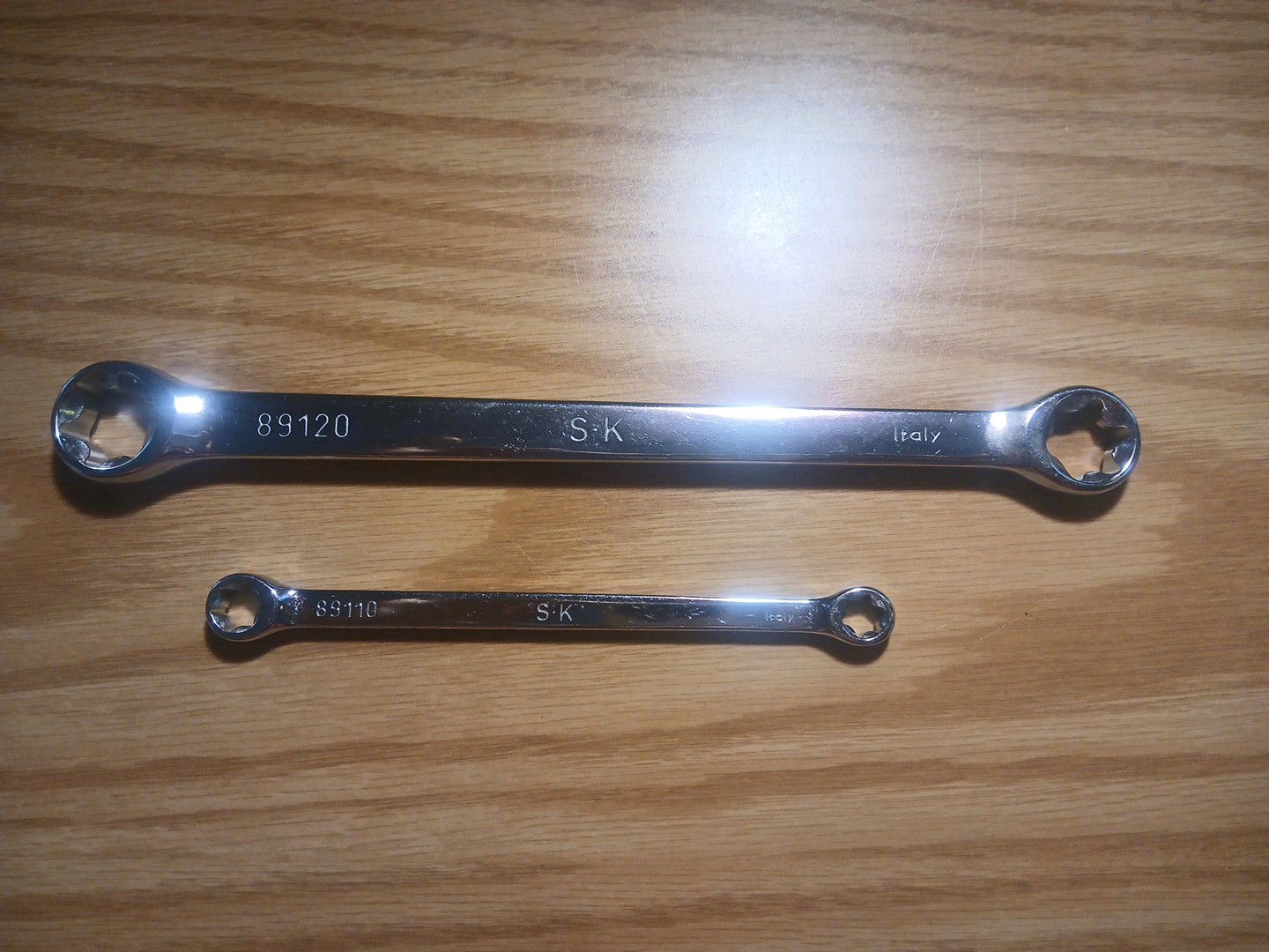 Sk Profession Torx End Wrenches Set Of 2 (E24-E20 & E12-E-10) Made In Italy