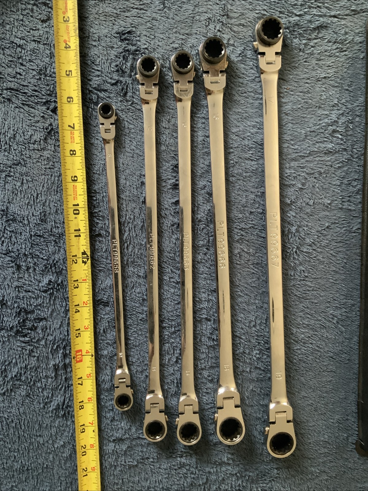 Platinum Double Swivel End Wrench Set, Metric…..5pc….see Pics…