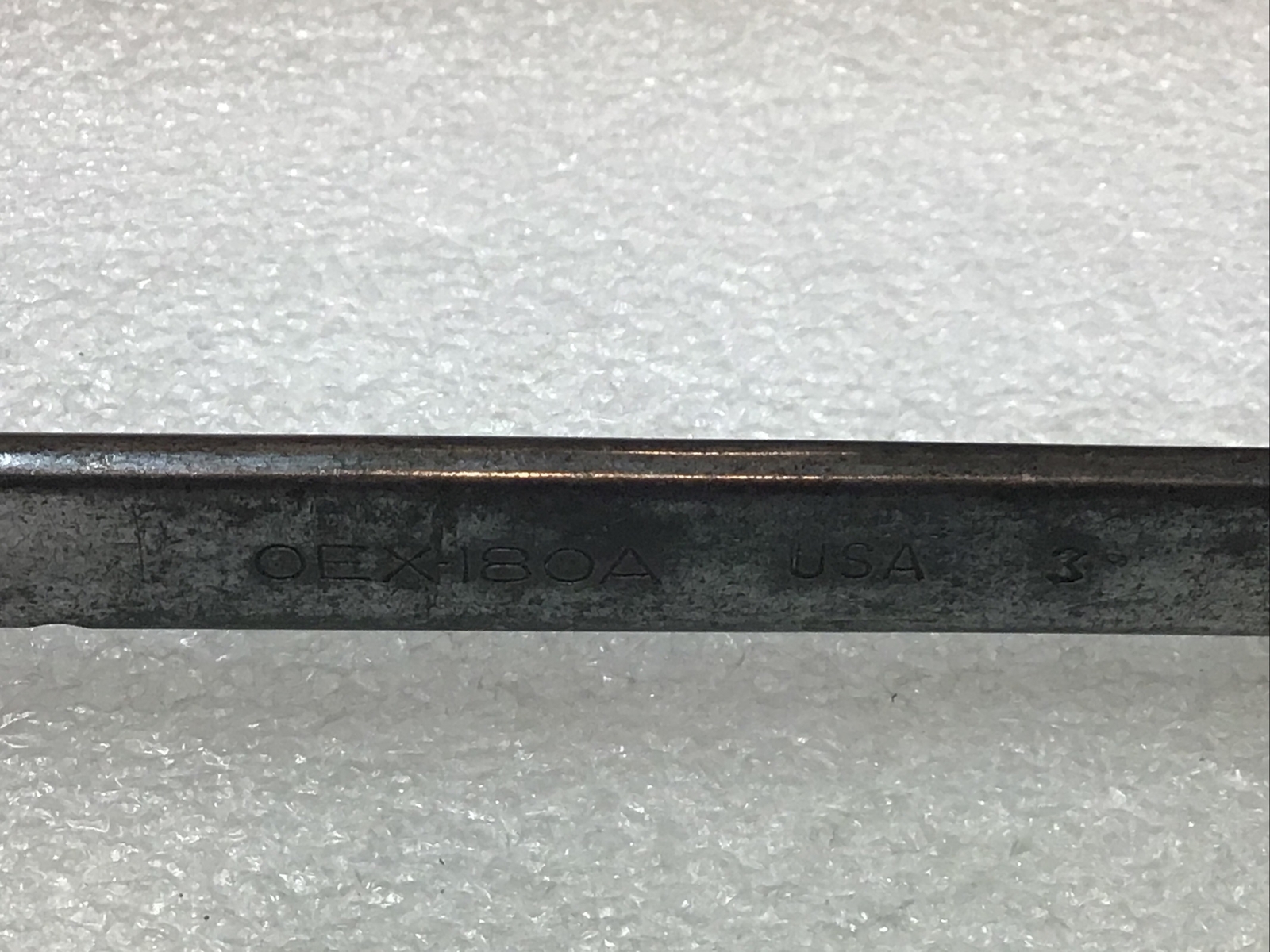 SNAP ON#OEX180A – 9/16”, SAE, Short, Off Set, Combo. Wrench 12 Pt., Vintage-USA-