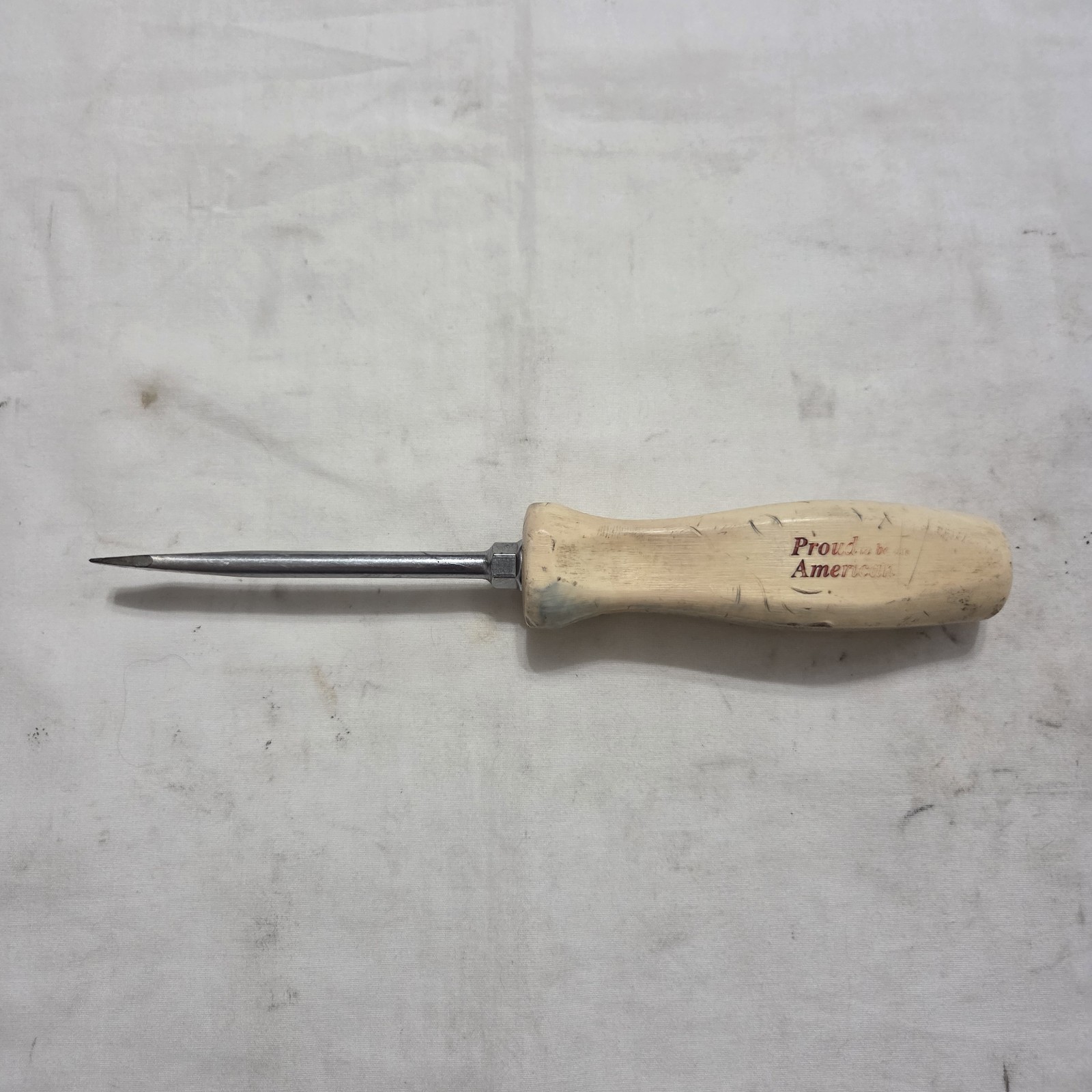 Snap-on SDD4 1/4″ Flat Slotted «Proud to be an American» Screwdriver White USA