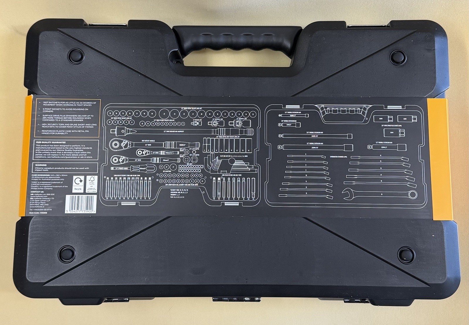 New Halfords Advanced Professional 150 piece socket set Lifetime guarantee 🔥