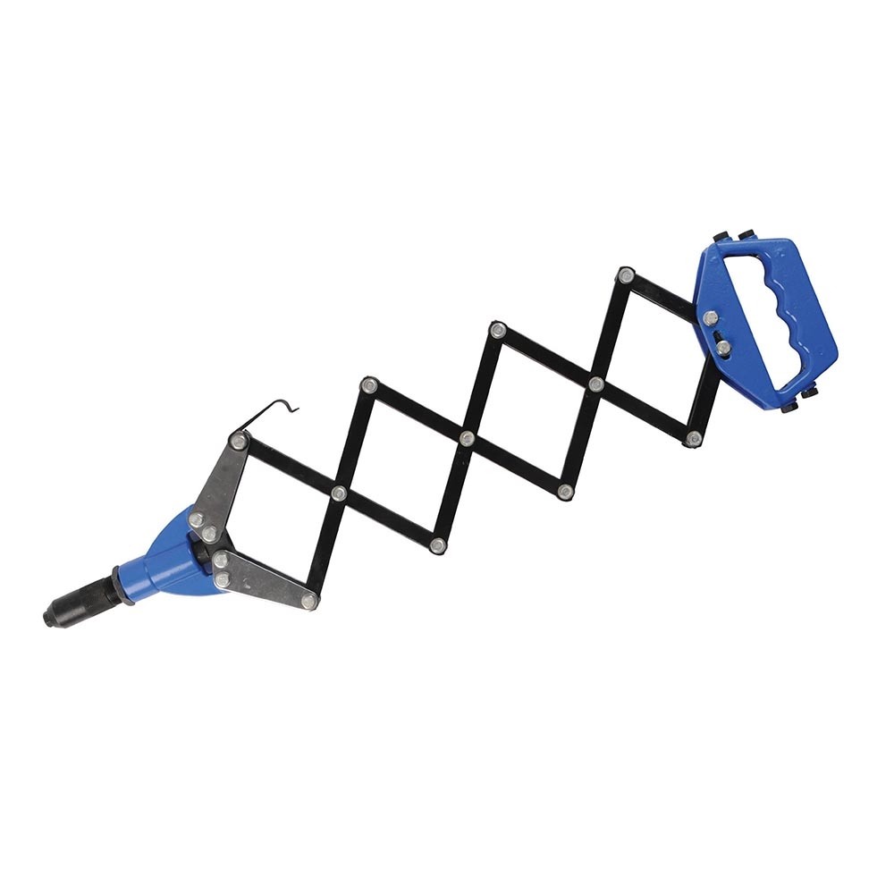 Lazy Tong Hand Riveter Pop Rivet Gun 3.2 – 6.4mm + 320 Rivets Silverline 868778