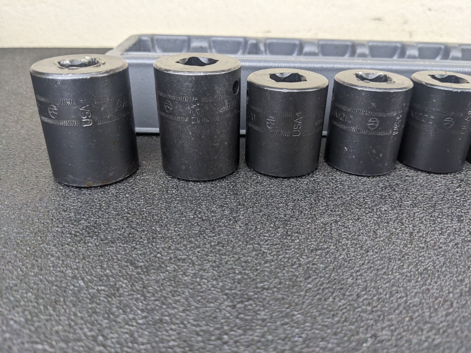 #bm248 Snap On Tools 315IMMYA 15pc 1/2″ Drive Metric Impact Socket Set 10-24mm