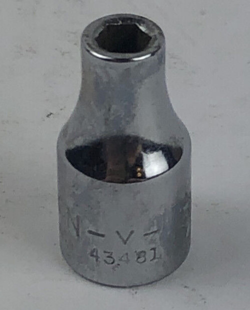 Craftsman 5/32″ 6 Point 1/4″ Drive Shallow Socket V 43481 Made In USA
