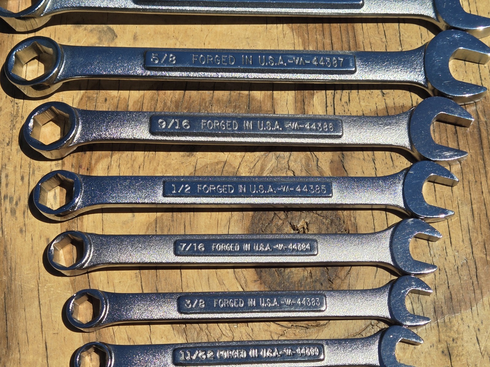 Vintage Craftsman VA USA 13pc SAE 6 Point Combination Wrench Set 1/4″-15/16″ EUC