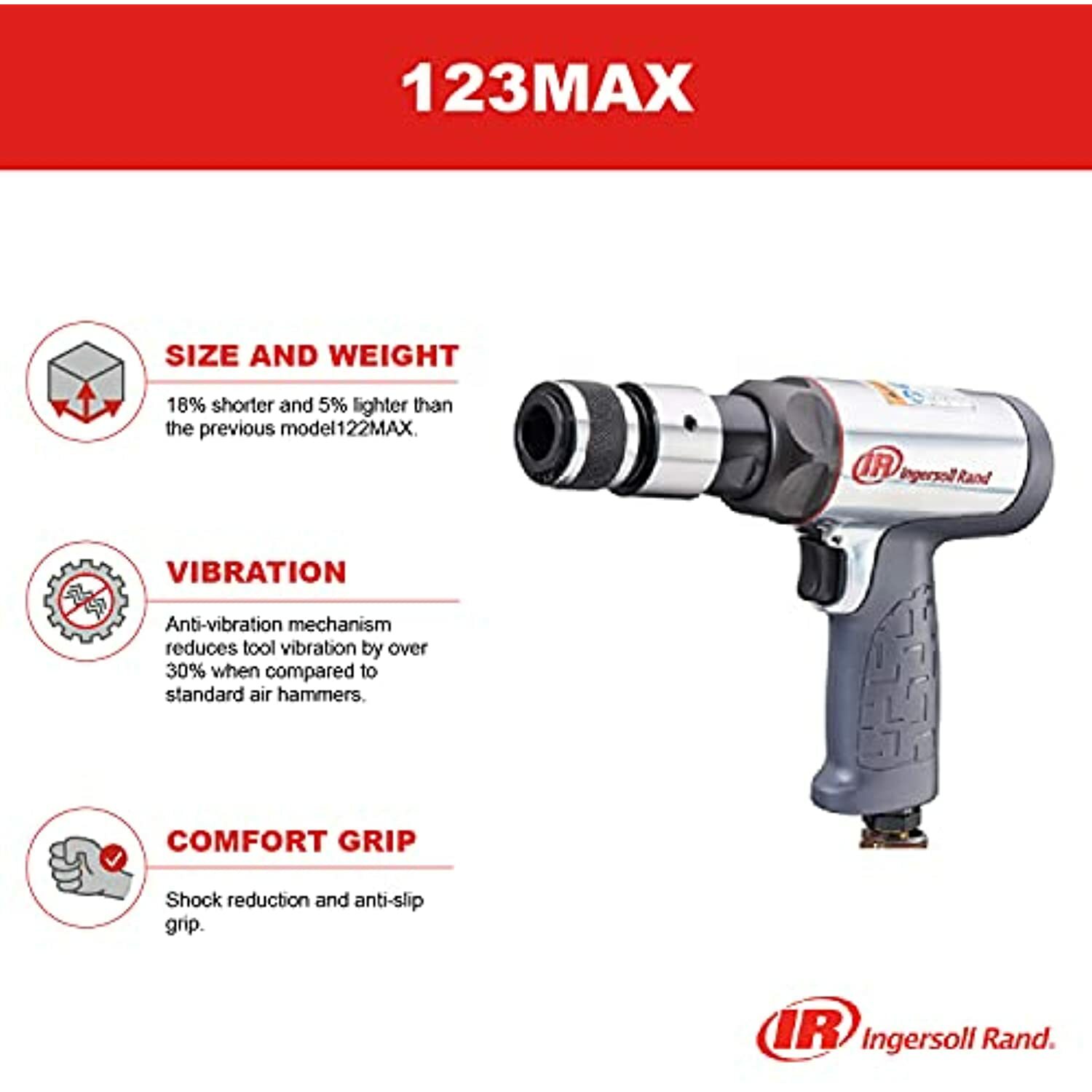 Ingersoll Rand Model 123MAX Short-Barrel Air Hammer