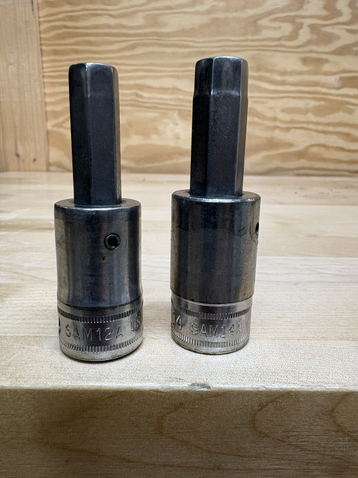 Snap-On Tools Set of 2 Hex Sockets – 12mm & 14mm – 1/2″ Drive – SAM12A & SAM14A