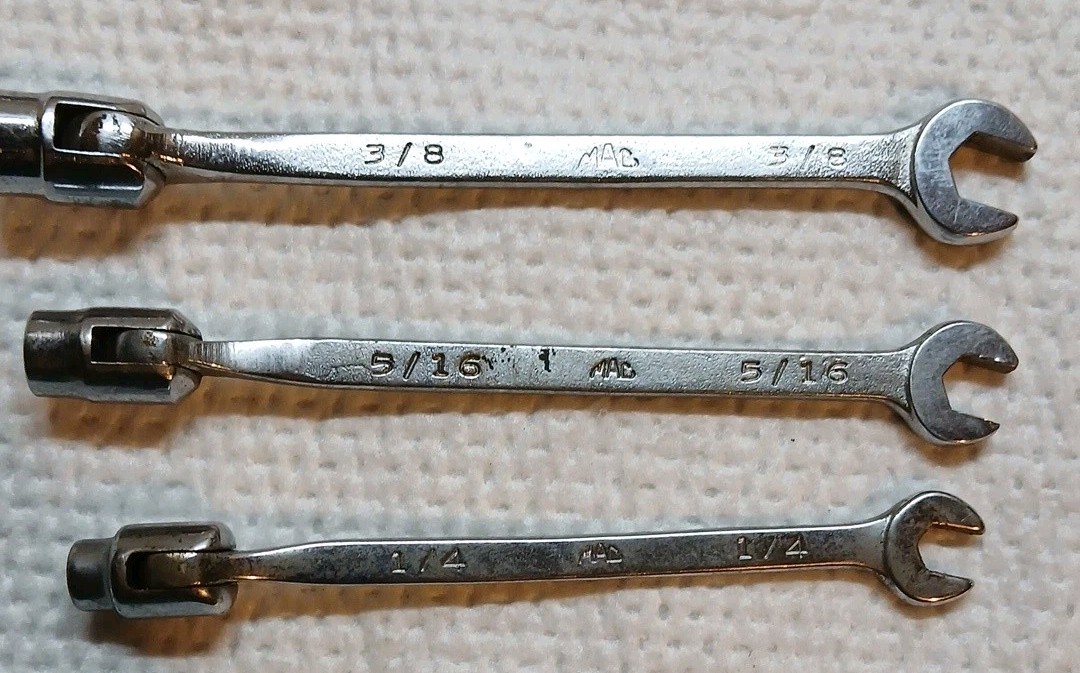 Mac 6Pc Combination Flex Head Socket End Wrench Set «1/4-9/16»