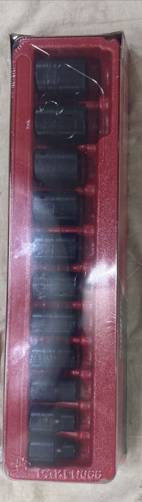 NEW Snap-on 1/2″ drive 3/8″ – 1″ 6-point Shallo Impact Socket Set 311IMYA SEALed