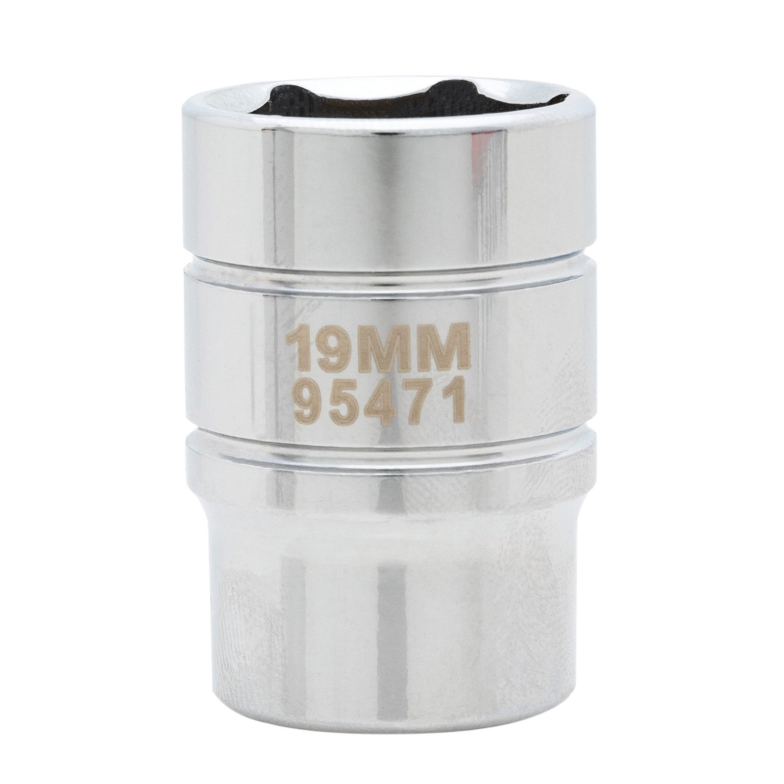 Steelman 1/2-Inch Drive x 19mm Thin-Wall 6-Point Metric Socket, 95471