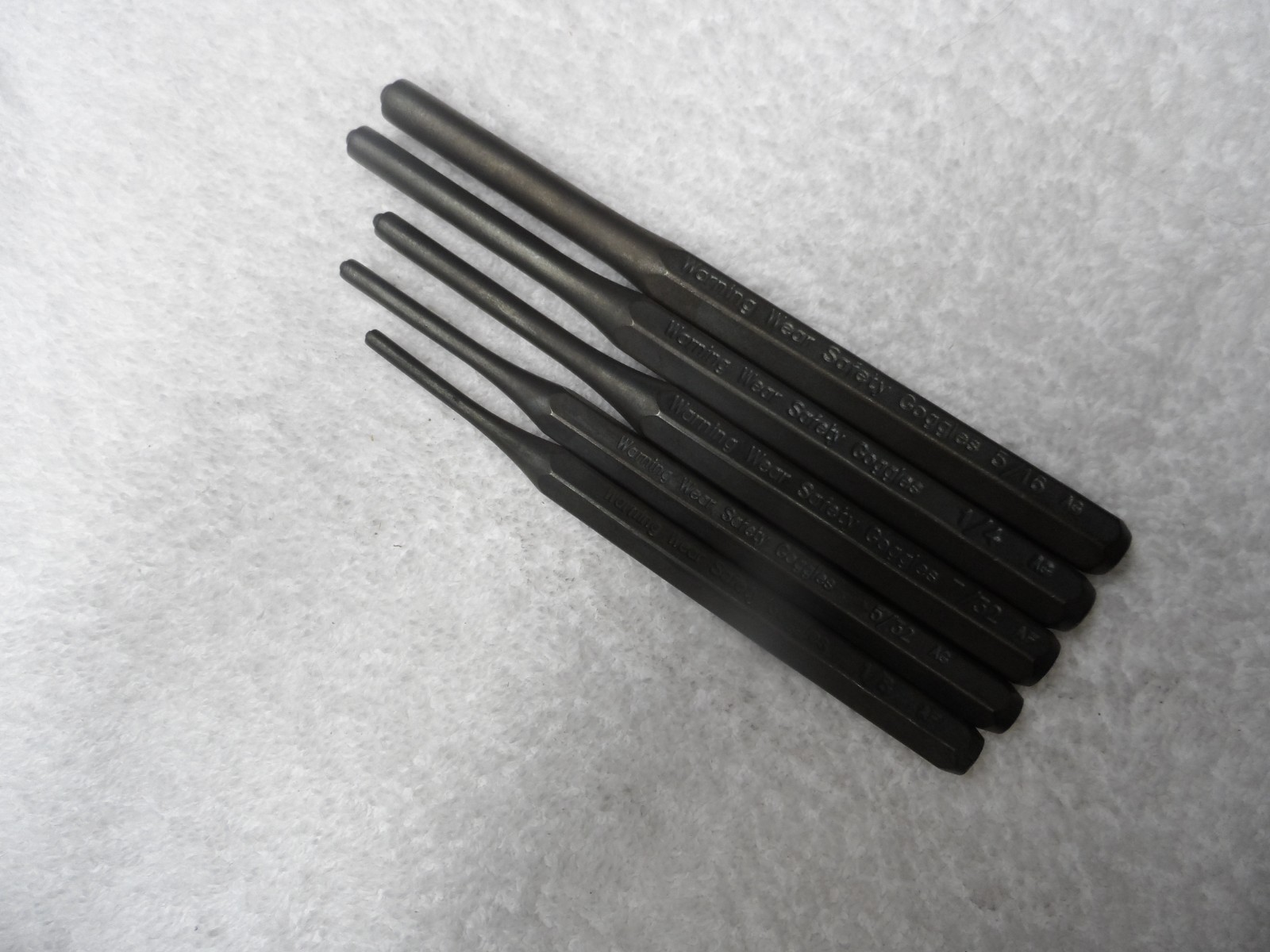 Craftsman Roll Pin Punch Set, made in USA (p/n 42212-13-15-17-18) – 5 pcs