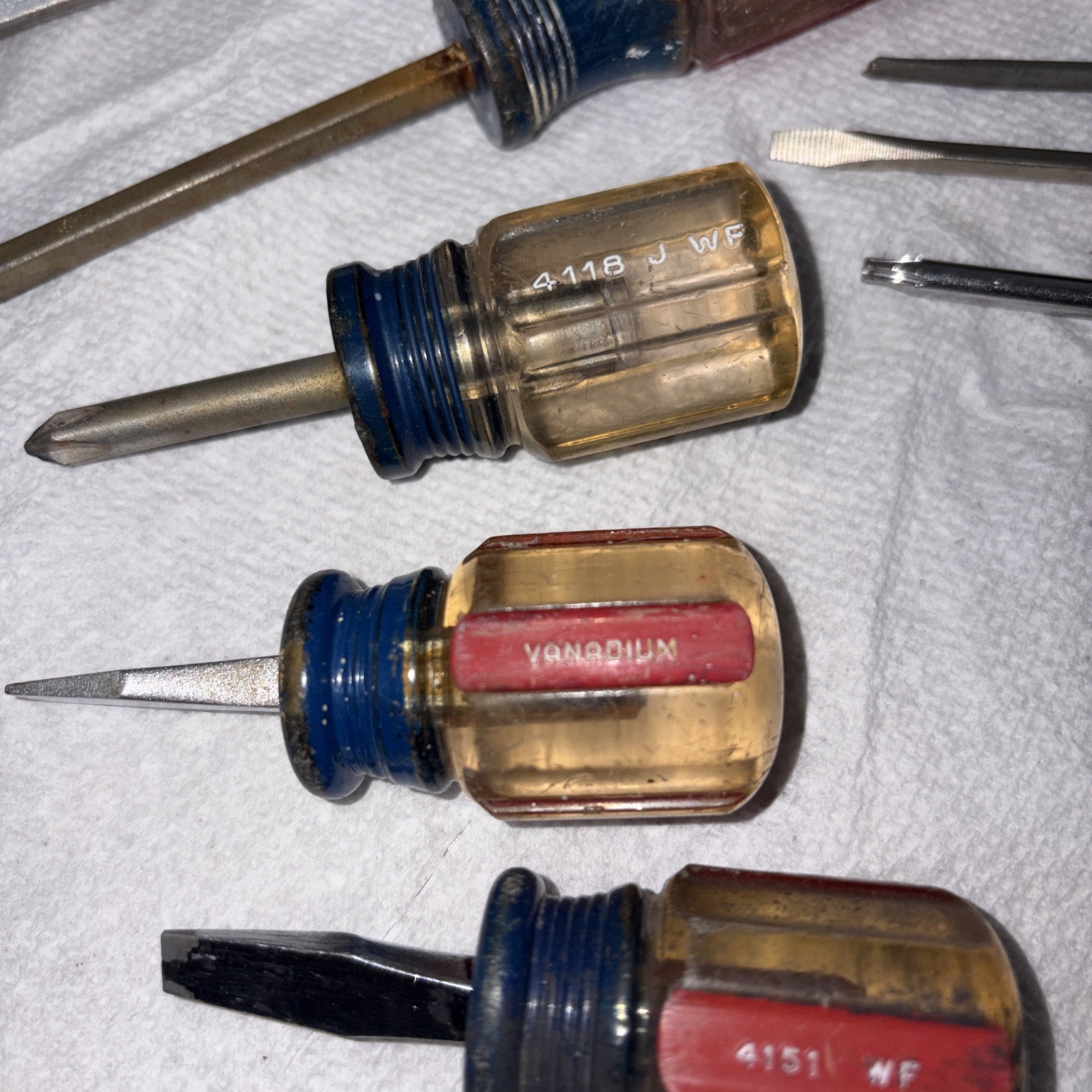 Lot of 8 Vintage Craftsman Flat / Philips USA Various Sizes 41589,41582,41581+++