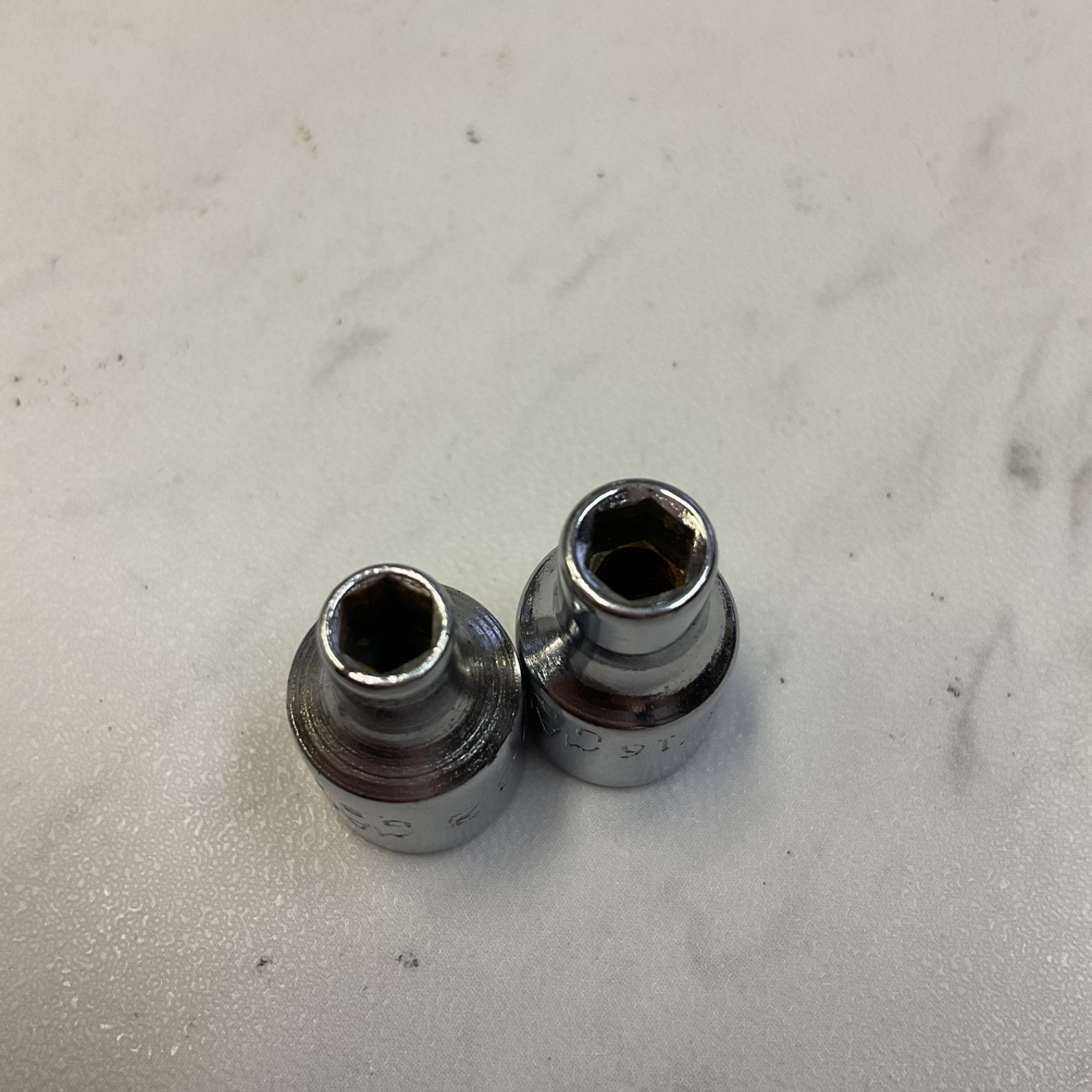 Mac Tools M56 (5/32″) & M66 (3/16″) Shallow Sockets 1/4″ Drive 6 Point USA