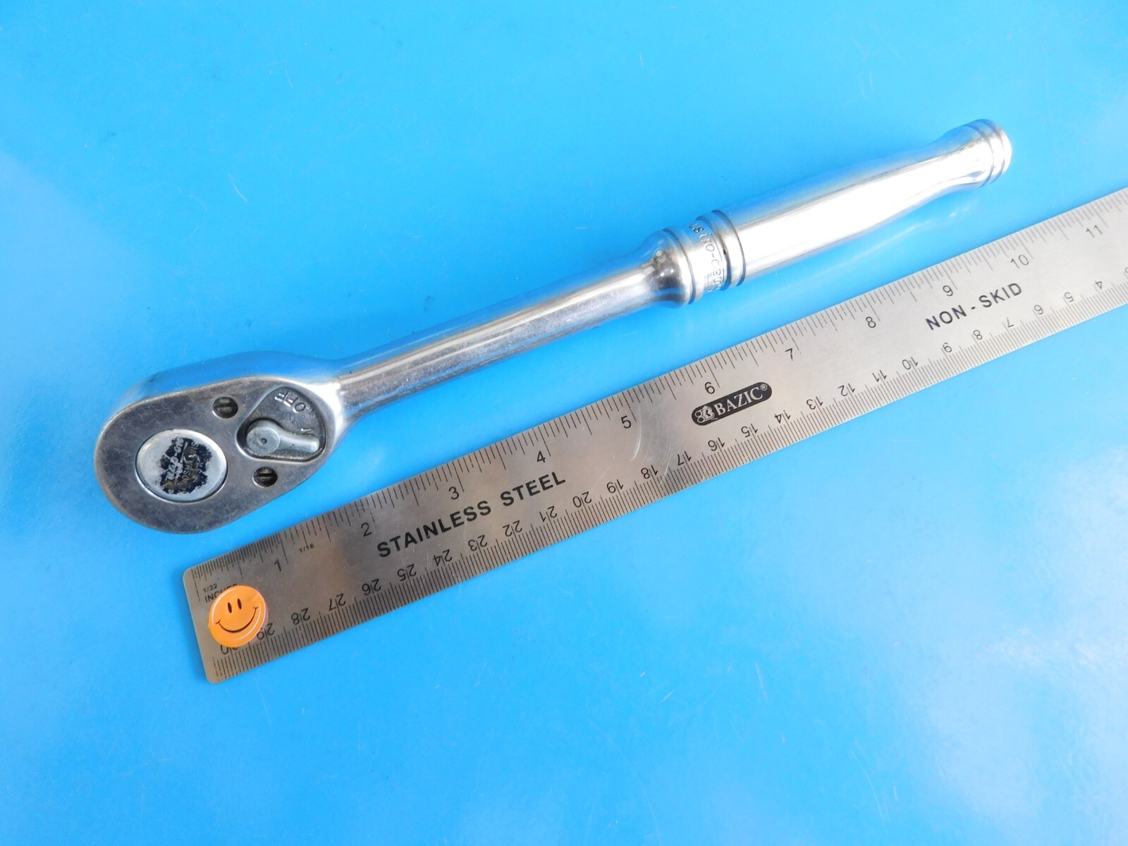 USED, SNAP ON TOOLS 1/2 IN. DR. SHORT HANDLE RATCHET, PART #S710