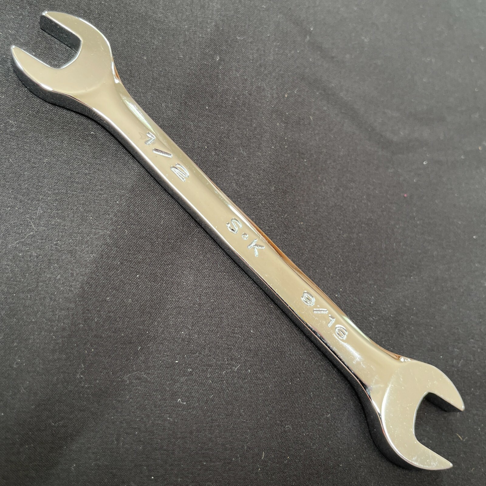 SK HAND TOOLS 86416 1/2″ x 9/16″ SuperKrome Open End WRENCH SAE New Old Stock