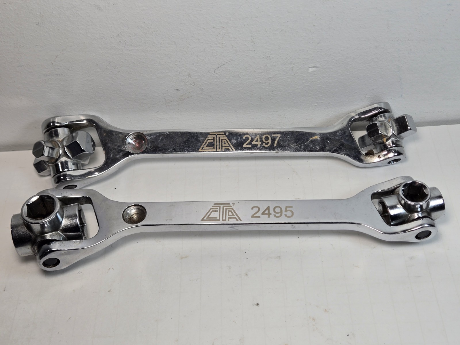 Pair of CTA Tools 2495 & 2497 8 in 1 Socket Wrenches Hex Wrench